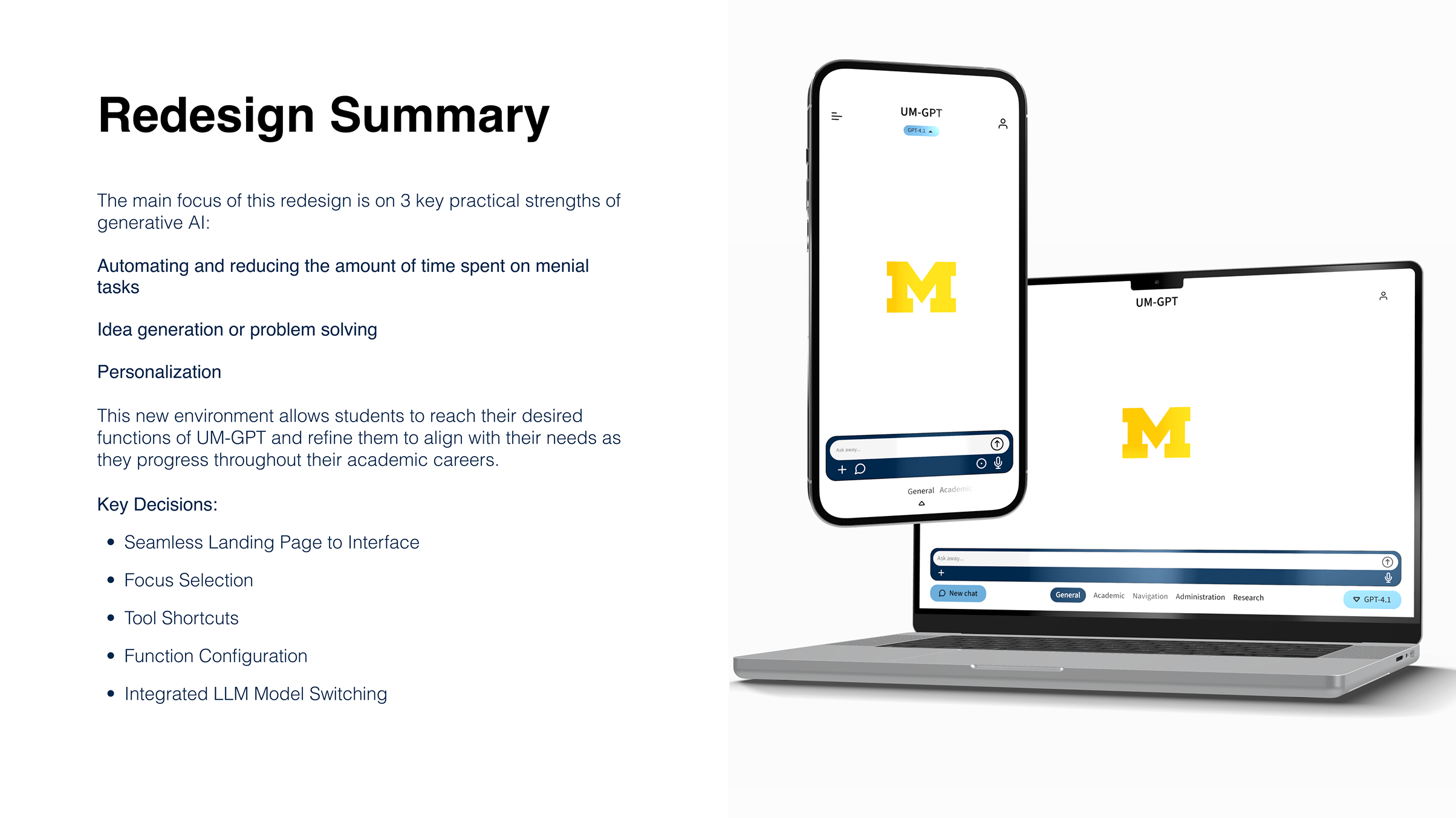 UM-GPT redesign slide 2