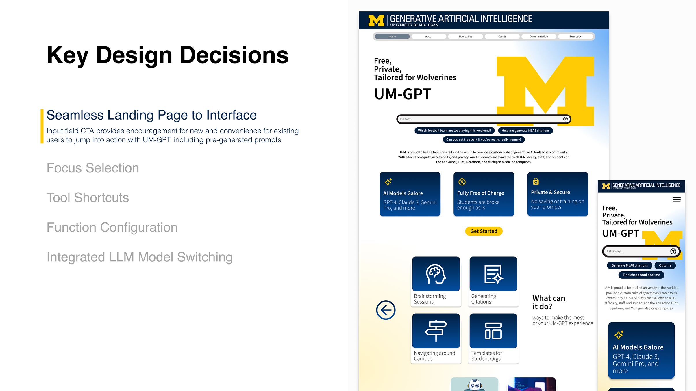 UM-GPT redesign slide 3